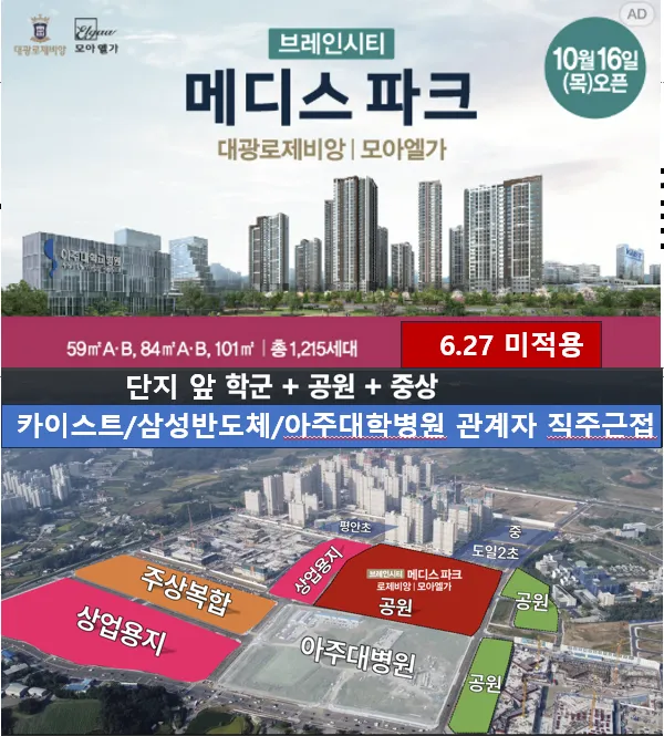 브레인시티 메디스파크 로제비앙 모아엘가