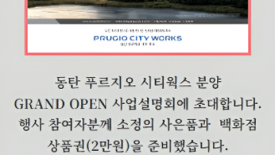 동탄 대우 푸르지오 시티웍스