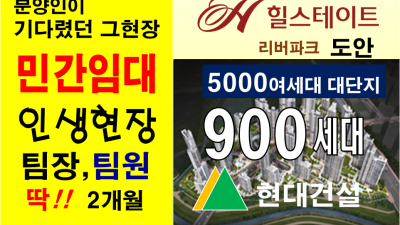 대전 도안 힐스테이트 리버파크 민간임대