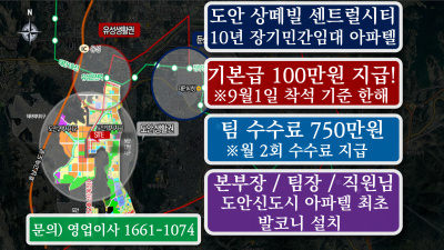 신규 첫 조직 도안 신도시 10년 민간임대 본부장 / …