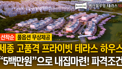 [ 세종시 계약금 500만원 테라스 아파트 GRAND …